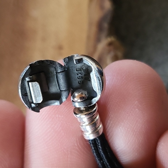 Pandora Black Cord Bracelet Size 6.7 / 17 cm - Picture 6 of 7